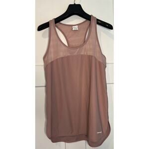 Hind Womens Tank Top Shirt Pink Sleeveless Scoop Neck Racerback Metallic MEDIUM